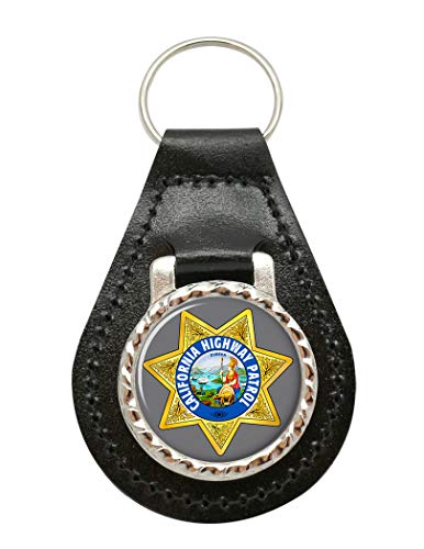 Giftshop UK Kalifornien Highway Patrol Leder Schlüsselanhänger von Giftshop UK