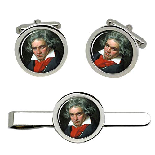 Giftshop UK Ludwig Transporter Beethoven Manschettenknöpfe und Krawatte Clip Set von Giftshop UK