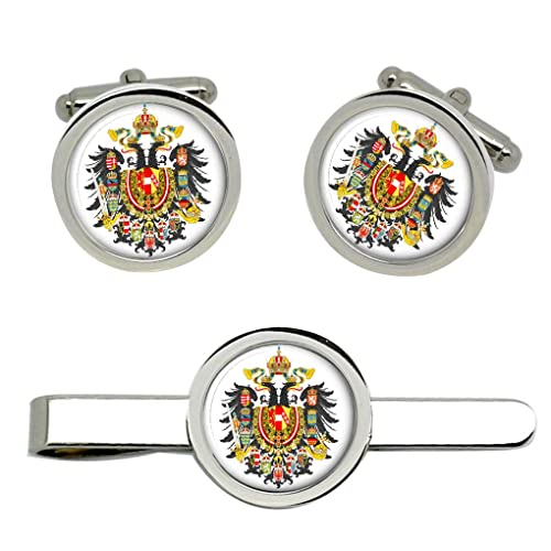 Giftshop UK Österreich-ungarn Wappen 1867-1915 Manschettenknöpfe und Krawatte Clip Set von Giftshop UK
