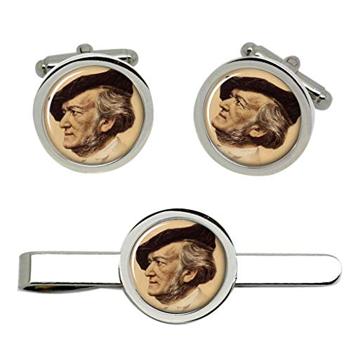 Giftshop UK Wagner Manschettenknöpfe und Krawatte Clip Set Giftshop UK Wagner Manschettenknöpfe und Krawatte Clip Set von Giftshop UK