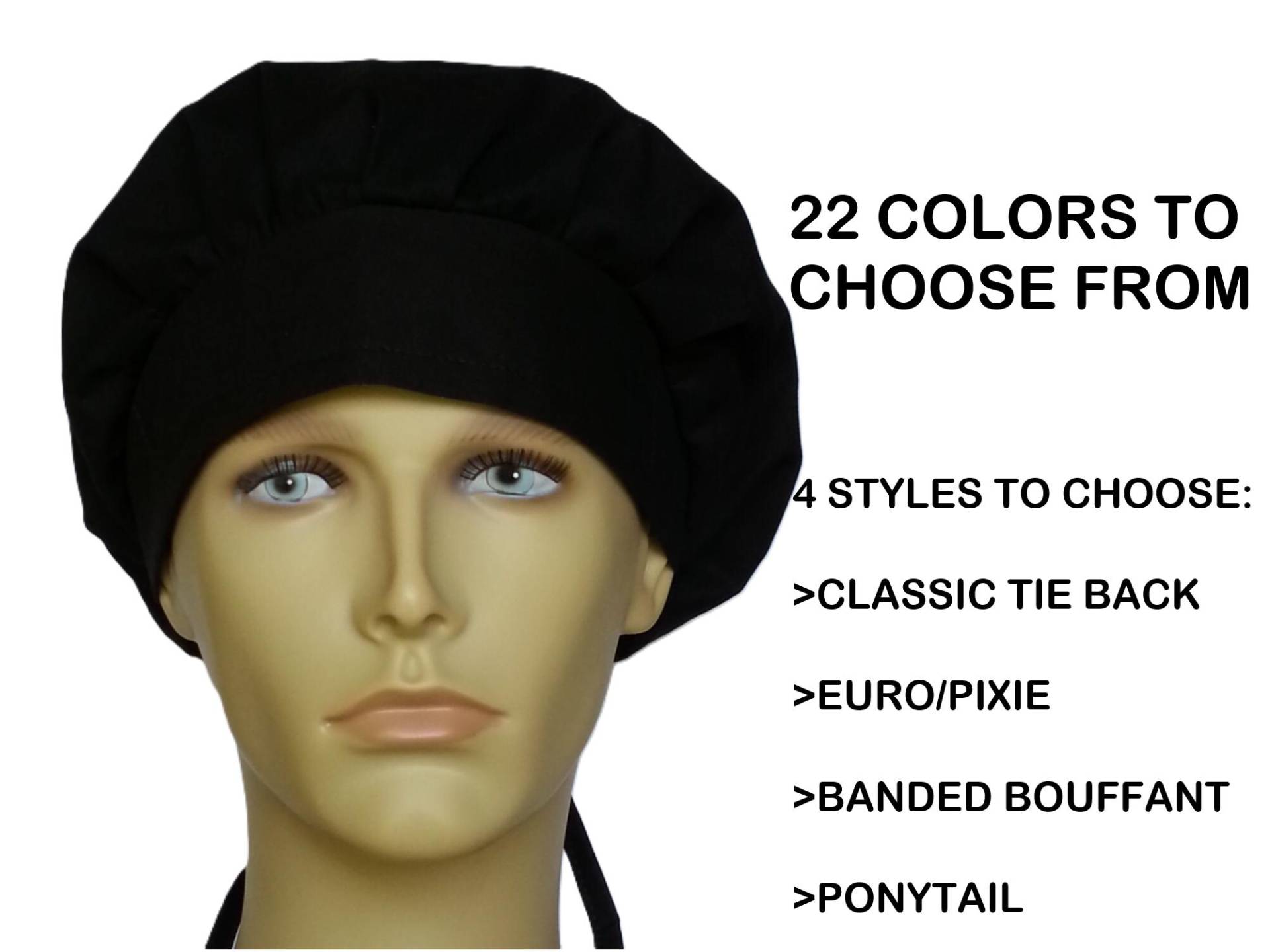 Wählen Sie Ihre Farbe Op-Peeling-Hut Theatermütze Gebändert Bauschiges Solid Color von GigHarborScrubHats