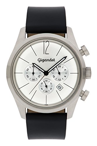 Gigandet Herren-Chronograph Quarz Datum Analog mit Lederarmband Art Deco G13-001 Gigandet Herren-Chronograph Quarz Datum Analog mit Lederarmband Art Deco G13-001 von Gigandet