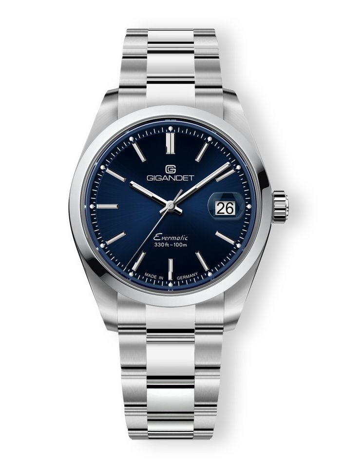 Gigandet Automatikuhr EVERMATIC, Made in Germany, Saphirglas, Swiss Super-LumiNova, verschraubtes Band von Gigandet