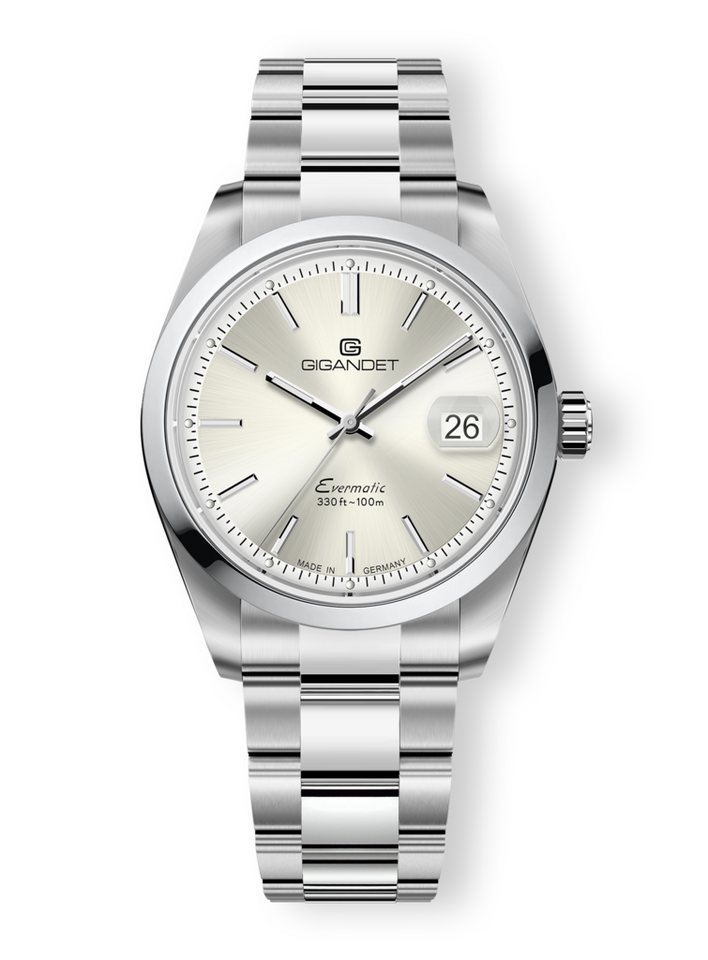 Gigandet Automatikuhr EVERMATIC, Made in Germany, Saphirglas, Swiss Super-LumiNova, verschraubtes Band von Gigandet