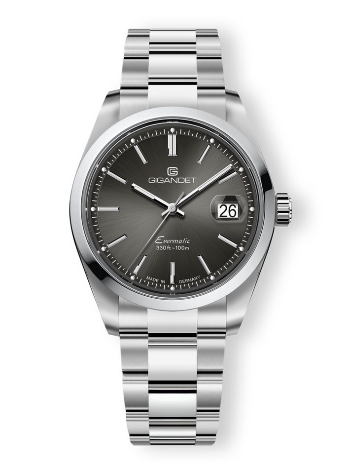 Gigandet Automatikuhr Evermatic G200-004M, Made in Germany, Saphirglas, Swiss Super-LumiNova, verschraubtes Band von Gigandet