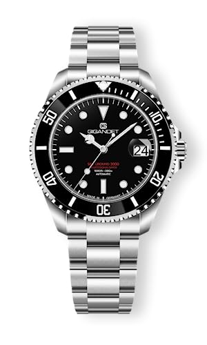 Gigandet Automatikuhr Sea Ground 3000 - Made in Germany - Swiss Made Automatikwerk P092 - Keramiklünette Saphirglas Super Luminova - Verschraubtes Edelstahlarmband 300m/30bar - G3000-001M-C Gigandet Automatikuhr Sea Ground 3000 - Made in Germany - Swiss Made Automatikwerk P092 - Keramiklünette Saphirglas Super Luminova - Verschraubtes Edelstahlarmband 300m/30bar - G3000-001M-C von Gigandet