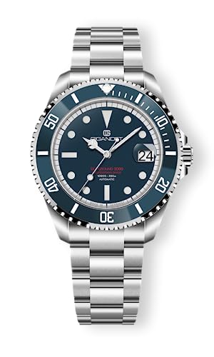 Gigandet Automatikuhr Sea Ground 3000 - Made in Germany - Swiss Made Automatikwerk P092 - Keramiklünette Saphirglas Super Luminova - Verschraubtes Edelstahlarmband 300m/30bar - G3000-003M-C Gigandet Automatikuhr Sea Ground 3000 - Made in Germany - Swiss Made Automatikwerk P092 - Keramiklünette Saphirglas Super Luminova - Verschraubtes Edelstahlarmband 300m/30bar - G3000-003M-C von Gigandet