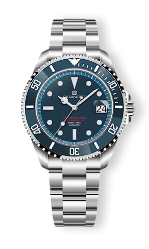 Gigandet Automatikuhr Sea Ground 3000 - Made in Germany - Swiss Made Automatikwerk P092 - Keramiklünette Saphirglas Super Luminova - Verschraubtes Edelstahlarmband 300m/30bar - G3000-004M-C von Gigandet