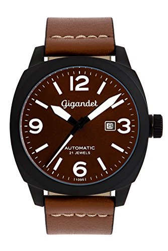 Gigandet Herren Uhr Analog Automatik mit Leder Armband G9-001 von Gigandet