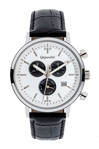 Gigandet Classico Herren-Armbanduhr Chronograph Quarz Analog Lederarmband schwarz G6-002 Gigandet Classico Herren-Armbanduhr Chronograph Quarz Analog Lederarmband schwarz G6-002 von Gigandet