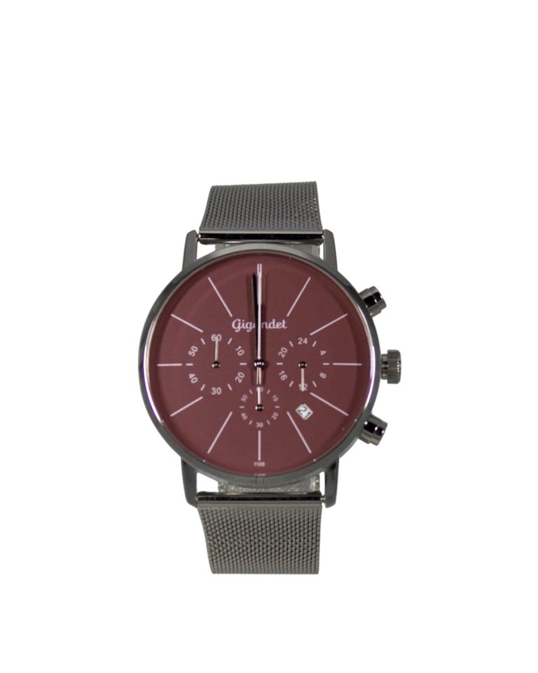 Gigandet Chronograph Armbanduhr Herren Damen Silber Braun Datum G32-010, Mesharmband, Edelstahlgehäuse, 3ATM wasserdicht Gigandet Chronograph Armbanduhr Herren Damen Silber Braun Datum G32-010, Mesharmband, Edelstahlgehäuse, 3ATM wasserdicht von Gigandet