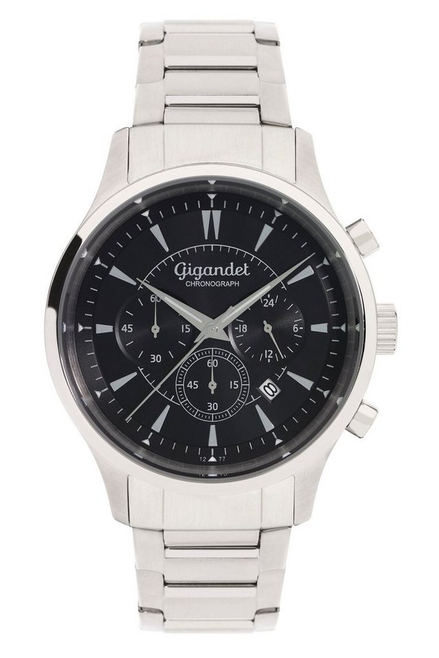 Gigandet Chronograph Brilliance, Mineralglas, Datum, Chronograph, 24-Std. Anzeige von Gigandet