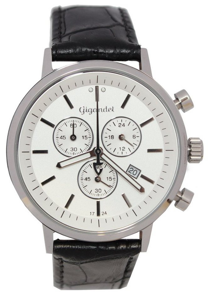 Gigandet Chronograph Classico, Mineralglas, Chronograph, Datumsanzeige, 24-Std. Anzeige von Gigandet