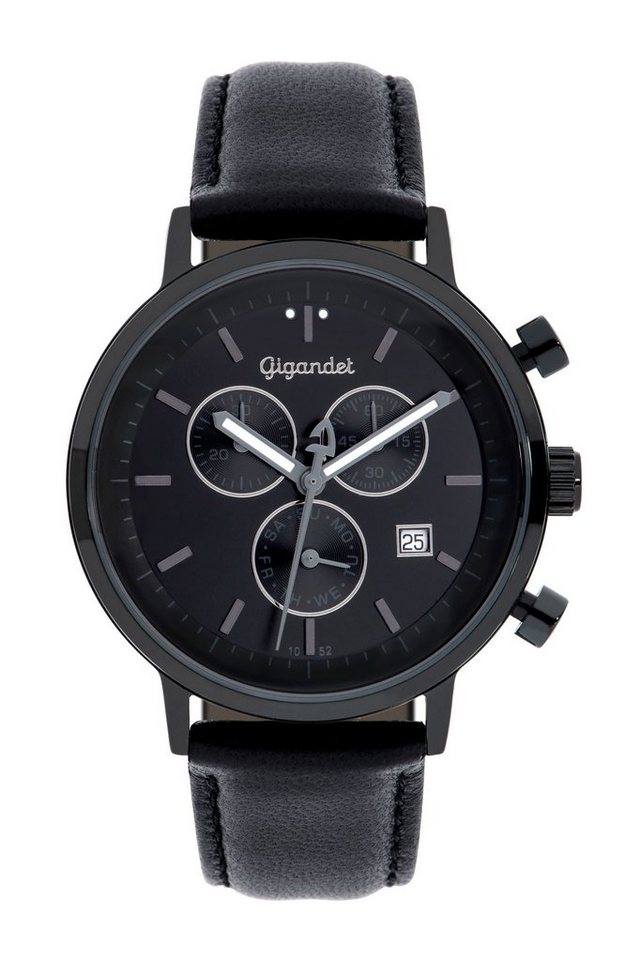 Gigandet Chronograph Classico, Mineralglas, Chronograph, Datumsanzeige, 24-Std. Anzeige von Gigandet