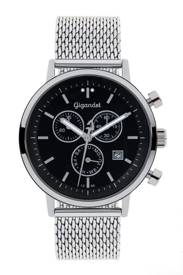 Gigandet Chronograph Classico, Mineralglas, Chronograph, Datumsanzeige, 24-Std. Anzeige von Gigandet