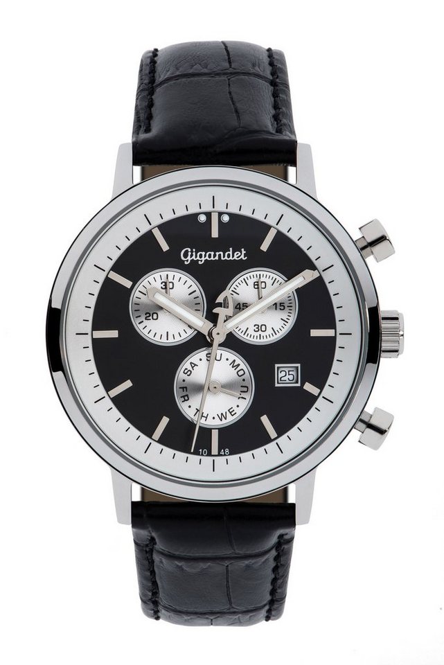 Gigandet Chronograph Quarzuhr Classico - G6-003, Mineralglas, Chronograph, Tag- und Datumsanzeige von Gigandet