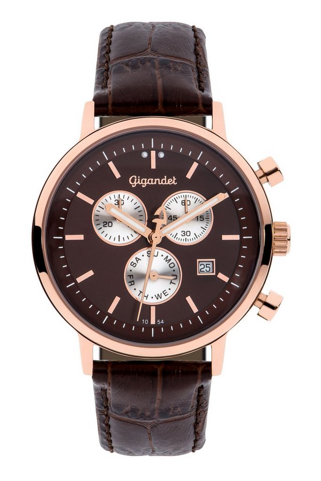 Gigandet Chronograph Classico, Mineralglas, Chronograph, Tag- und Datumsanzeige von Gigandet