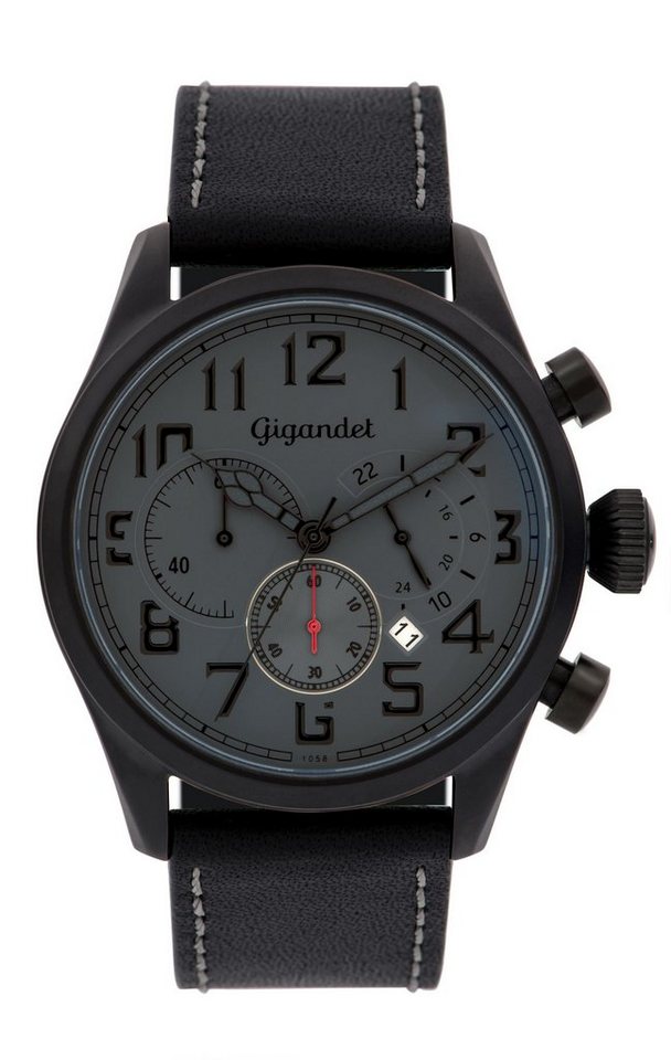 Gigandet Chronograph Interceptor, Mineralglas, Chronograph, Datumsanzeige, 24-Std. Anzeige von Gigandet