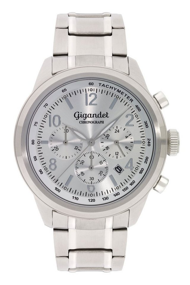 Gigandet Chronograph Journey, Mineralglas, Chronograph, Datumsanzeige, 24-Std. Anzeige, Tachymeter von Gigandet