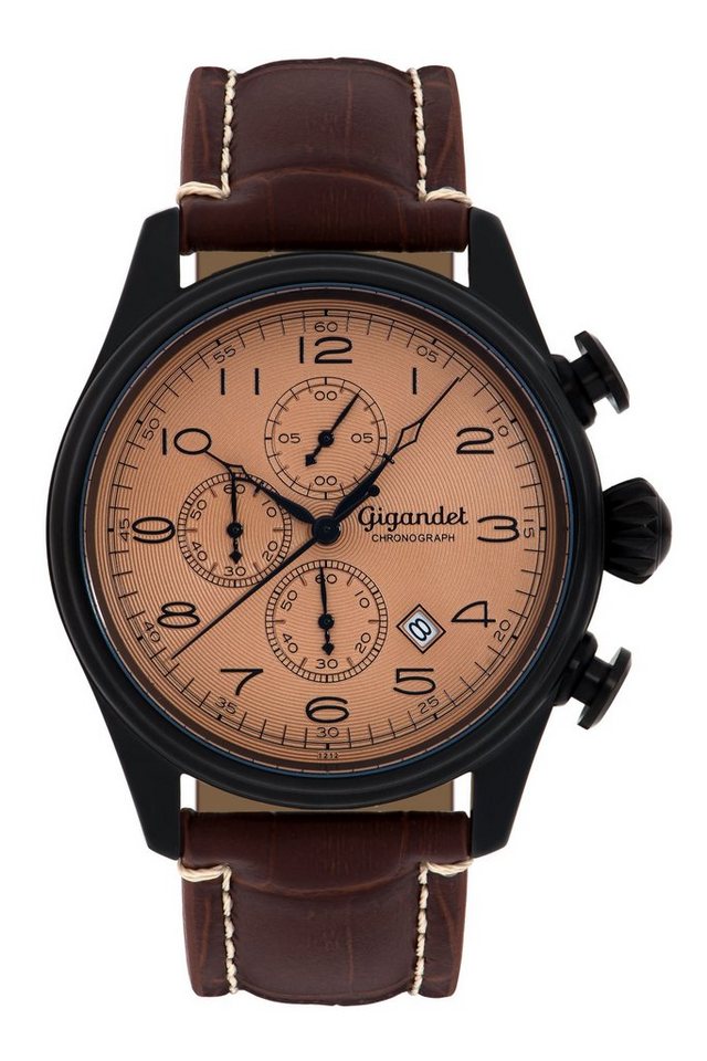 Gigandet Chronograph Timeless, Mineralglas, Datumsanzeige, Chronograph von Gigandet