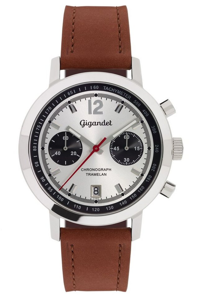 Gigandet Chronograph Tramelan, Mineralglas, Chronograph, Datumsanzeige, Tachymeter von Gigandet