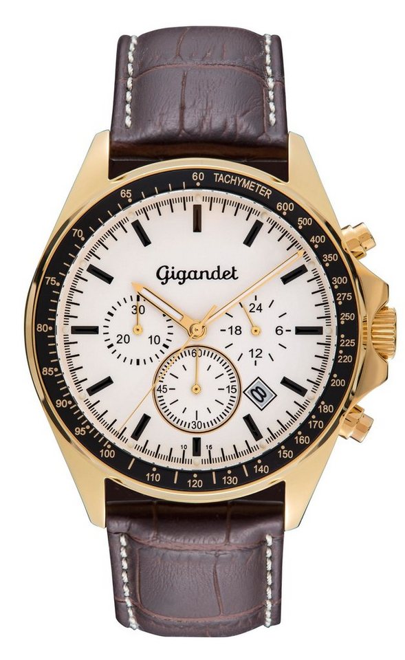 Gigandet Chronograph Volante, Mineralglas, Chronograph, Datumsanzeige, Tachymeter von Gigandet