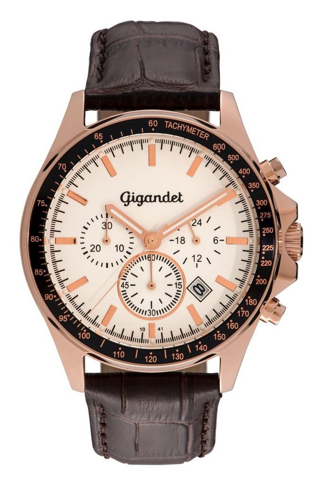 Gigandet Chronograph Volante, Mineralglas, Chronograph, Datumsanzeige, Tachymeter von Gigandet