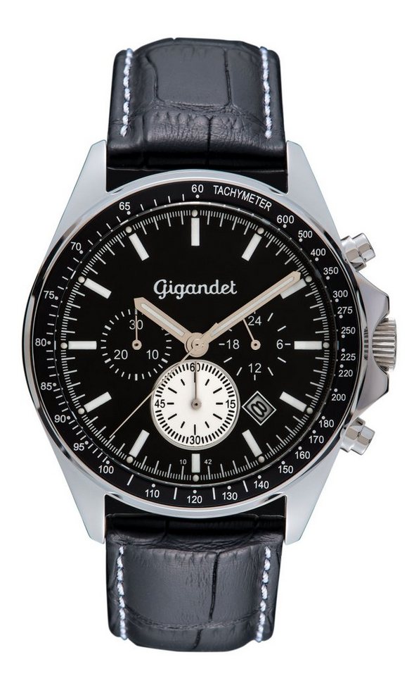 Gigandet Chronograph Volante, Mineralglas, Chronograph, Datumsanzeige, Tachymeter von Gigandet