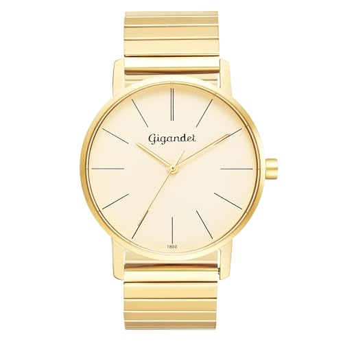 Gigandet Damen Analog Japanisches Quarzwerk Uhr mit Edelstahl Armband 10VNAG35NE/002 von Gigandet