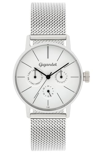 Gigandet Damen Analog Japanisches Quarzwerk Uhr mit Edelstahl Armband 10VNAG38NE/005 von Gigandet