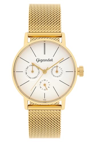 Gigandet Damen Analog Japanisches Quarzwerk Uhr mit Edelstahl Armband 13VNAG38NE/007 von Gigandet