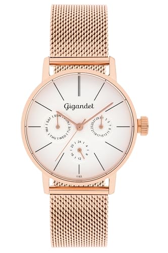 Gigandet Damen Analog Japanisches Quarzwerk Uhr mit Edelstahl Armband 14VNAG38NE/008 Gigandet Damen Analog Japanisches Quarzwerk Uhr mit Edelstahl Armband 14VNAG38NE/008 von Gigandet