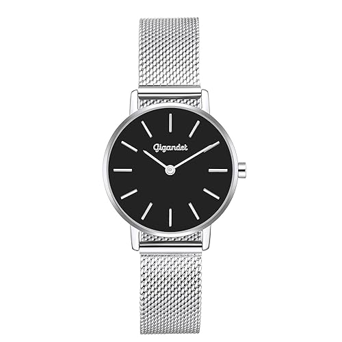 Gigandet Damen Analog Japanisches Quarzwerk Uhr mit Edelstahl Armband 3VNAG36/007 von Gigandet