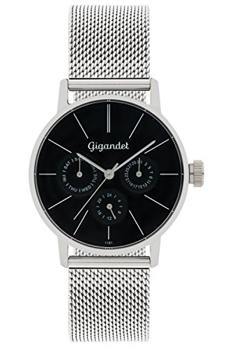 Gigandet Damen Analog Japanisches Quarzwerk Uhr mit Edelstahl Armband 3VNAG38/006 von Gigandet