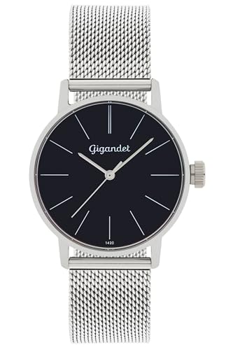 Gigandet Damen Analog Japanisches Quarzwerk Uhr mit Edelstahl Armband 3VNAG43/006 von Gigandet
