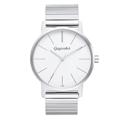 Gigandet Damen Analog Japanisches Quarzwerk Uhr mit Edelstahl Armband 6VNAG35NE/001 von Gigandet
