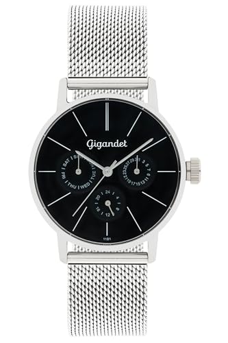 Gigandet Damen Analog Japanisches Quarzwerk Uhr mit Edelstahl Armband 6VNAG38NE/006 von Gigandet