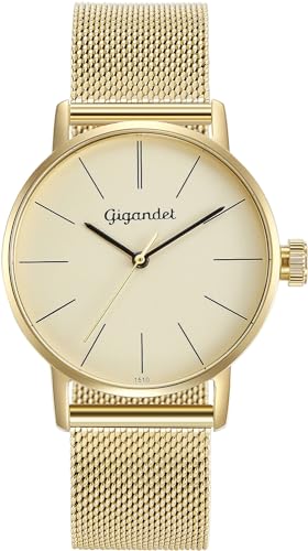 Gigandet Damen Analog Japanisches Quarzwerk Uhr mit Edelstahl Armband 7VNAG43NE/021 von Gigandet