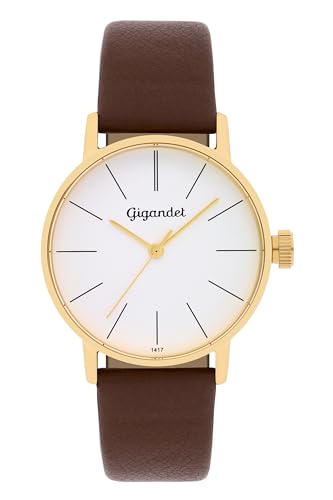 Gigandet Damen Analog Japanisches Quarzwerk Uhr mit Leder Armband 13VNAG43NE/003 von Gigandet