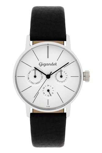 Gigandet Damen Analog Japanisches Quarzwerk Uhr mit Leder Armband 14VNAG38NE/001 von Gigandet