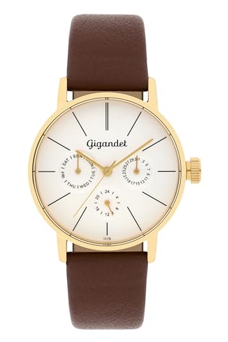 Gigandet Damen Analog Japanisches Quarzwerk Uhr mit Leder Armband 14VNAG38NE/003 von Gigandet