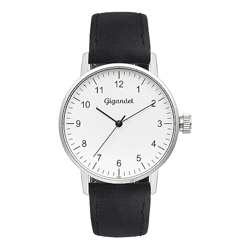 Gigandet Damen Analog Japanisches Quarzwerk Uhr mit Leder Armband 3VNAG27/001 von Gigandet