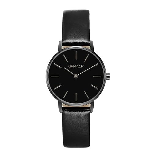 Gigandet Damen Analog Japanisches Quarzwerk Uhr mit Leder Armband 3VNAG36/005 von Gigandet