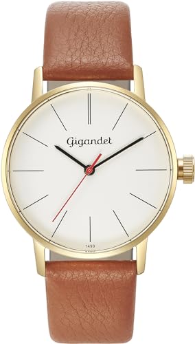 Gigandet Damen Analog Japanisches Quarzwerk Uhr mit Leder Armband 5VNAG43NE/010 von Gigandet