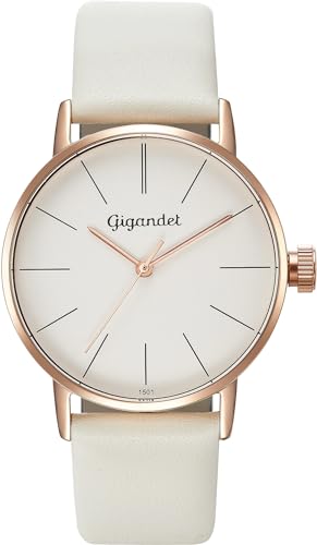 Gigandet Damen Analog Japanisches Quarzwerk Uhr mit Leder Armband 6VNAG43NE/012 von Gigandet