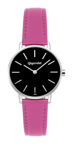 Gigandet Damen Analog Japanisches Quarzwerk Uhr mit Leder Armband G36-020 von Gigandet