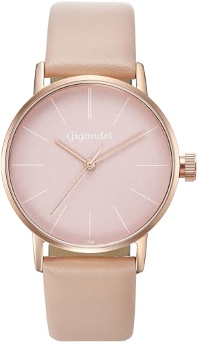 Gigandet Damen Analog Japanisches Quarzwerk Uhr mit Leder Armband VNAG43/015 von Gigandet