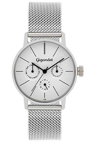Gigandet Damenuhr Multifunktion Quarz Analog mit Edelstahlarmband Silber G38-005 Gigandet Damenuhr Multifunktion Quarz Analog mit Edelstahlarmband Silber G38-005 von Gigandet