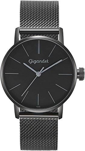 Gigandet Damen-Armbanduhr Quarzwerk Analog mit Milanaise Edelstahlarmband G43-019 von Gigandet