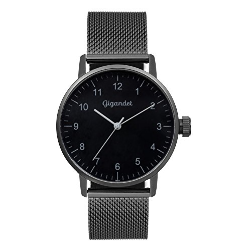 Gigandet Damenuhr Quarz Analog mit Edelstahlarmband schwarz Minimalism G27-007 Gigandet Damenuhr Quarz Analog mit Edelstahlarmband schwarz Minimalism G27-007 von Gigandet